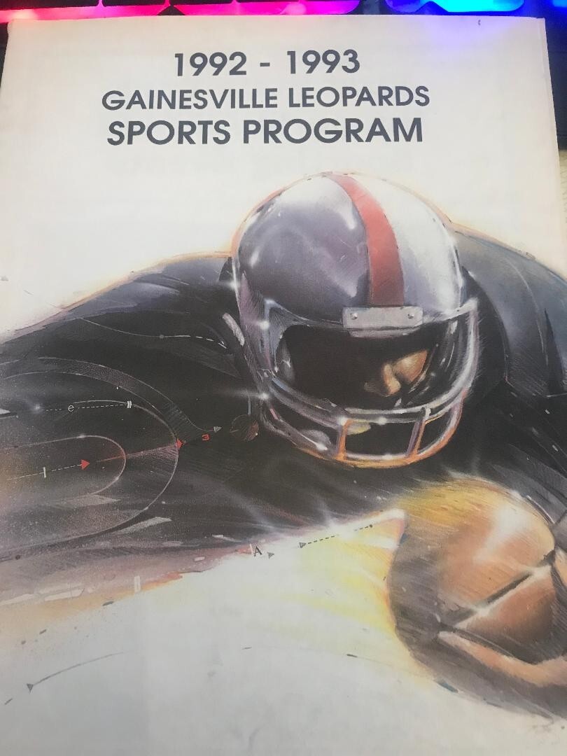 Gainesville vs. Emory Rains '92 Bi-District H.S. Football Playoff Game Program