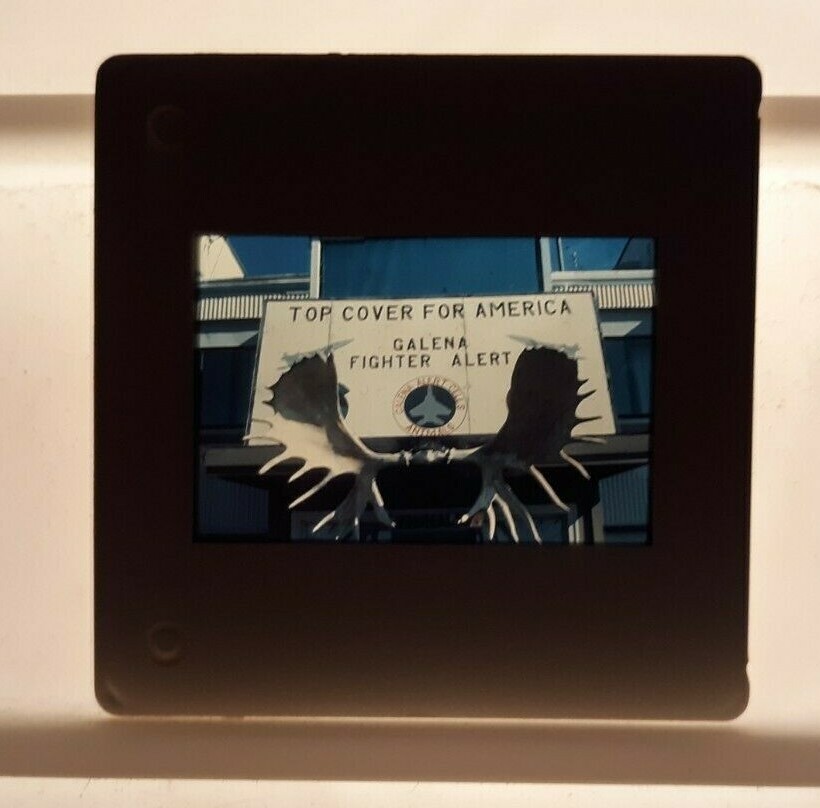 1980's US AIR FORCE 35mm Picture Slide Top Cover for America GALENA FIGHTER