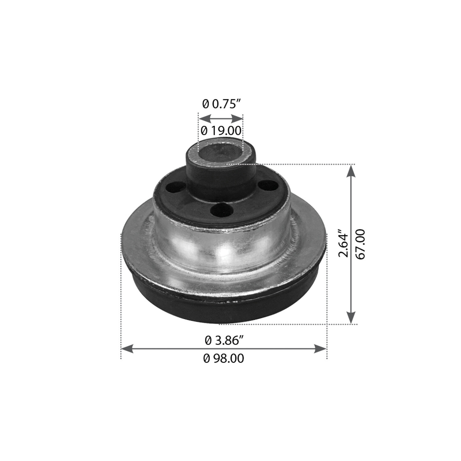 ISOLATOR CAB MOUNT FRONT