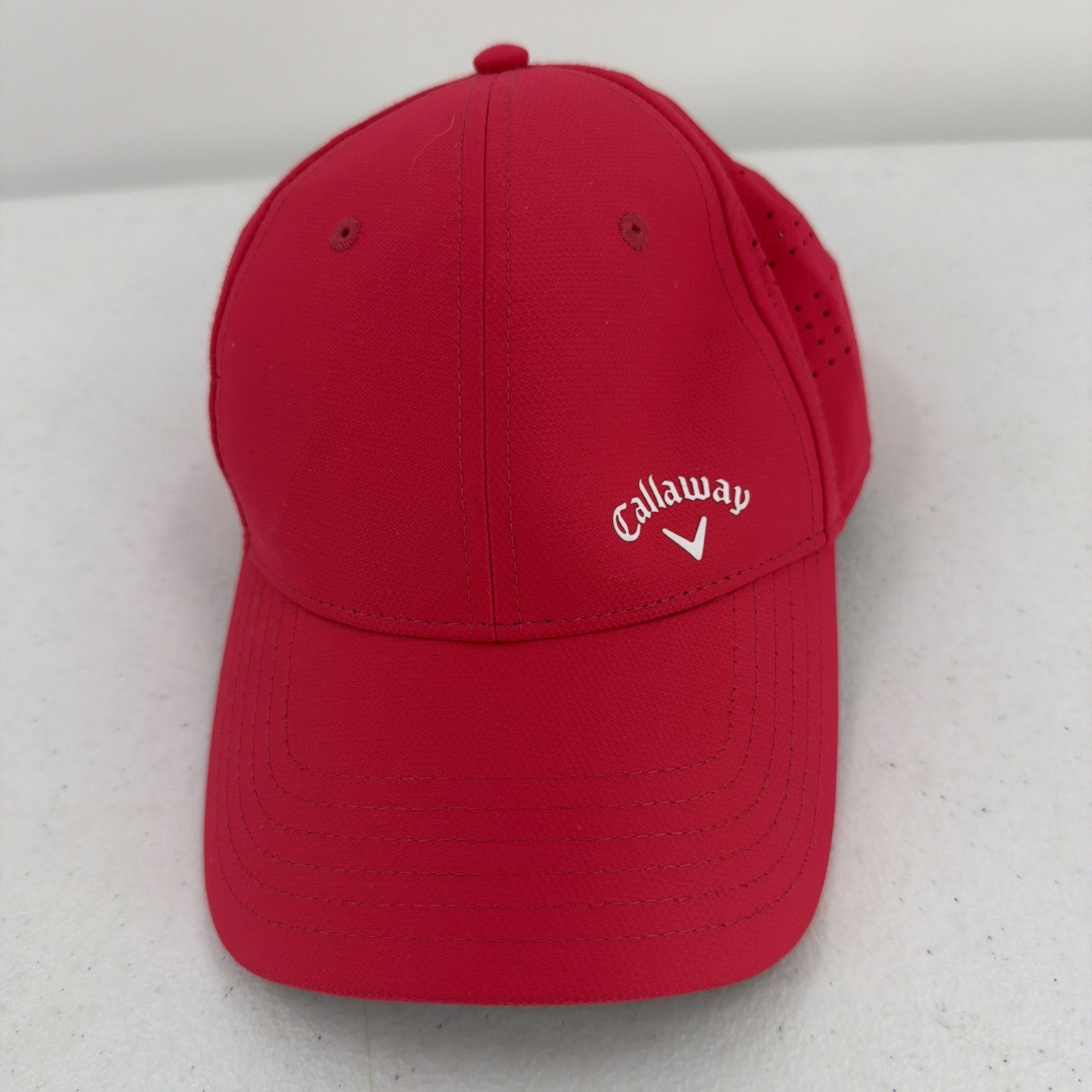 Callaway Strapback Adjustable Golf Hat Pink Woman’s Small Logo UPF30+