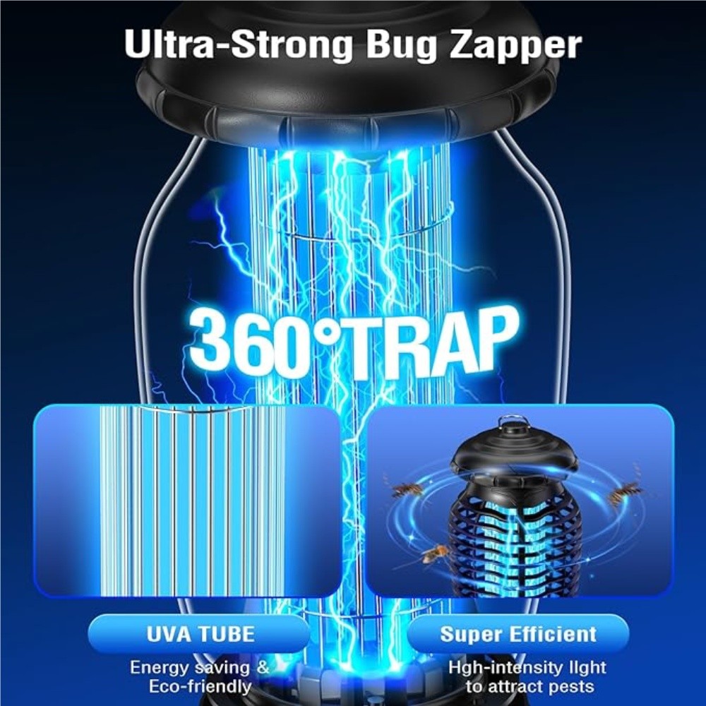 Electronic Bug Zapper Mosquito Killer Fly Trap Lamp Electronic Fly Insect Trap