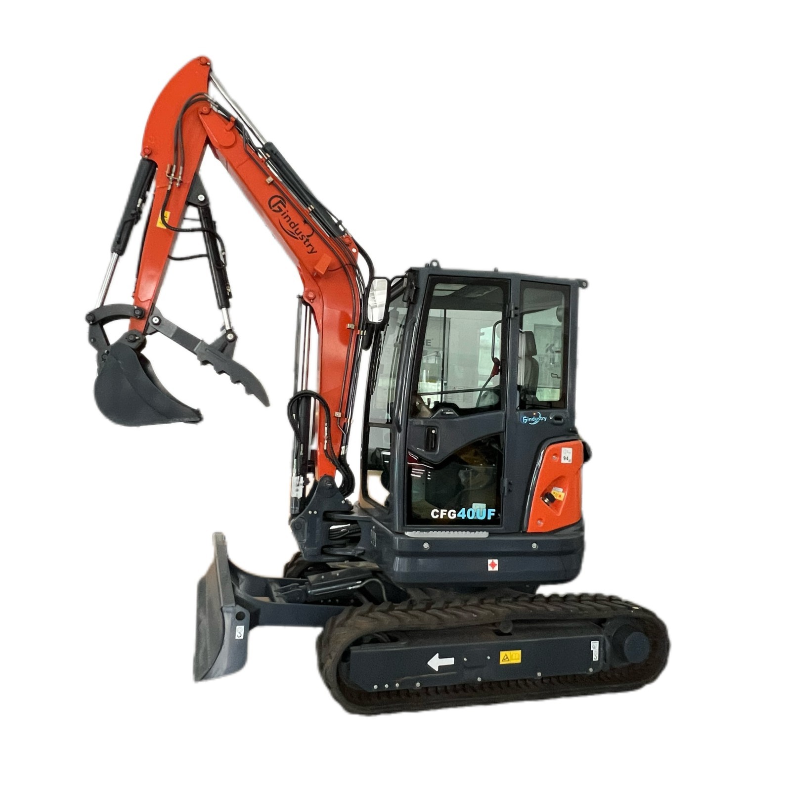 CFG 40UF 25 Hp 4 Ton Hydraulic Excavator Kubota Engine Cab Only for Local pickup
