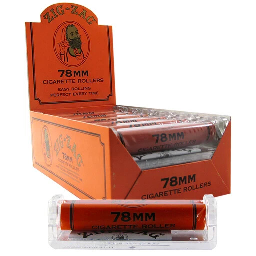 😎X4 ZIG-ZAG 78 MM CIGARETTE ROLLERS ORANGE 👀✨4 PACKS