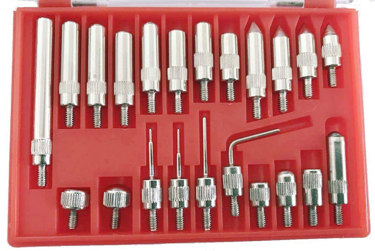 22 Piece Dial & Electronic Indicator Point Set-Inch Thread 4-48
