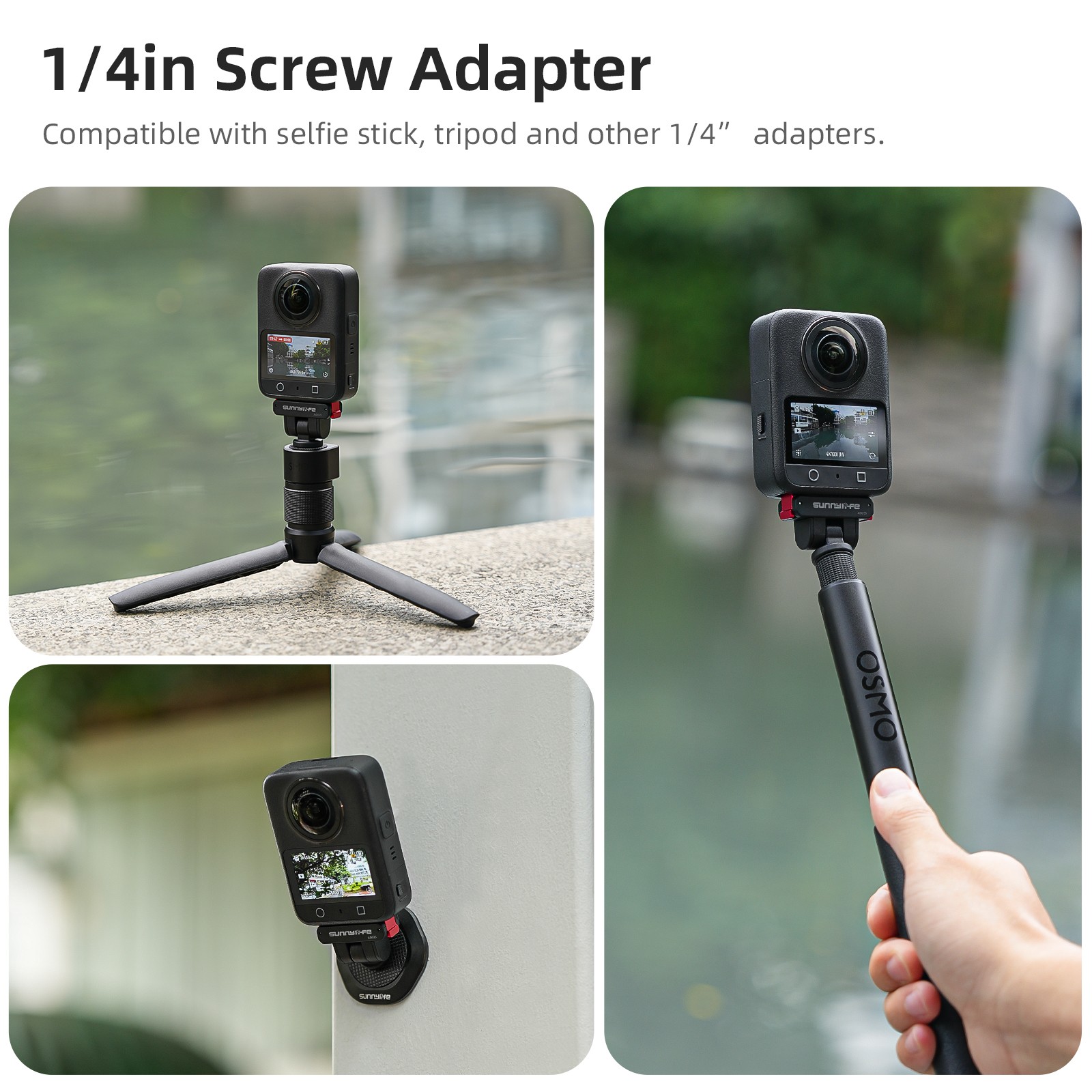 Magnetic Quick Release Bracket Adapter Mount For DJI Osmo 360/Action 5 Pro/4/3/2
