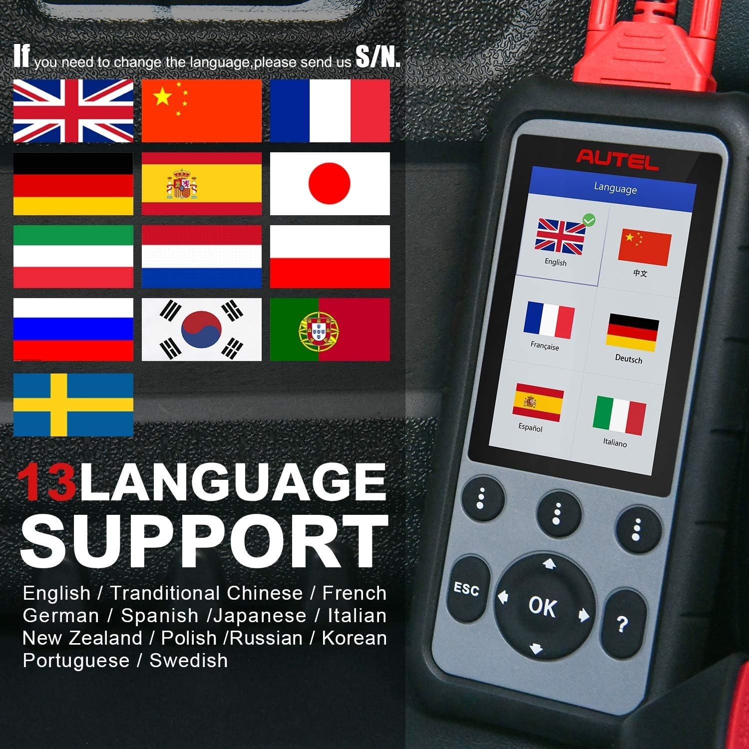 Autel MaxiDiag MD806 OBD2 Scanner ABS SRS Engine Transmission Diagnostic Scanner