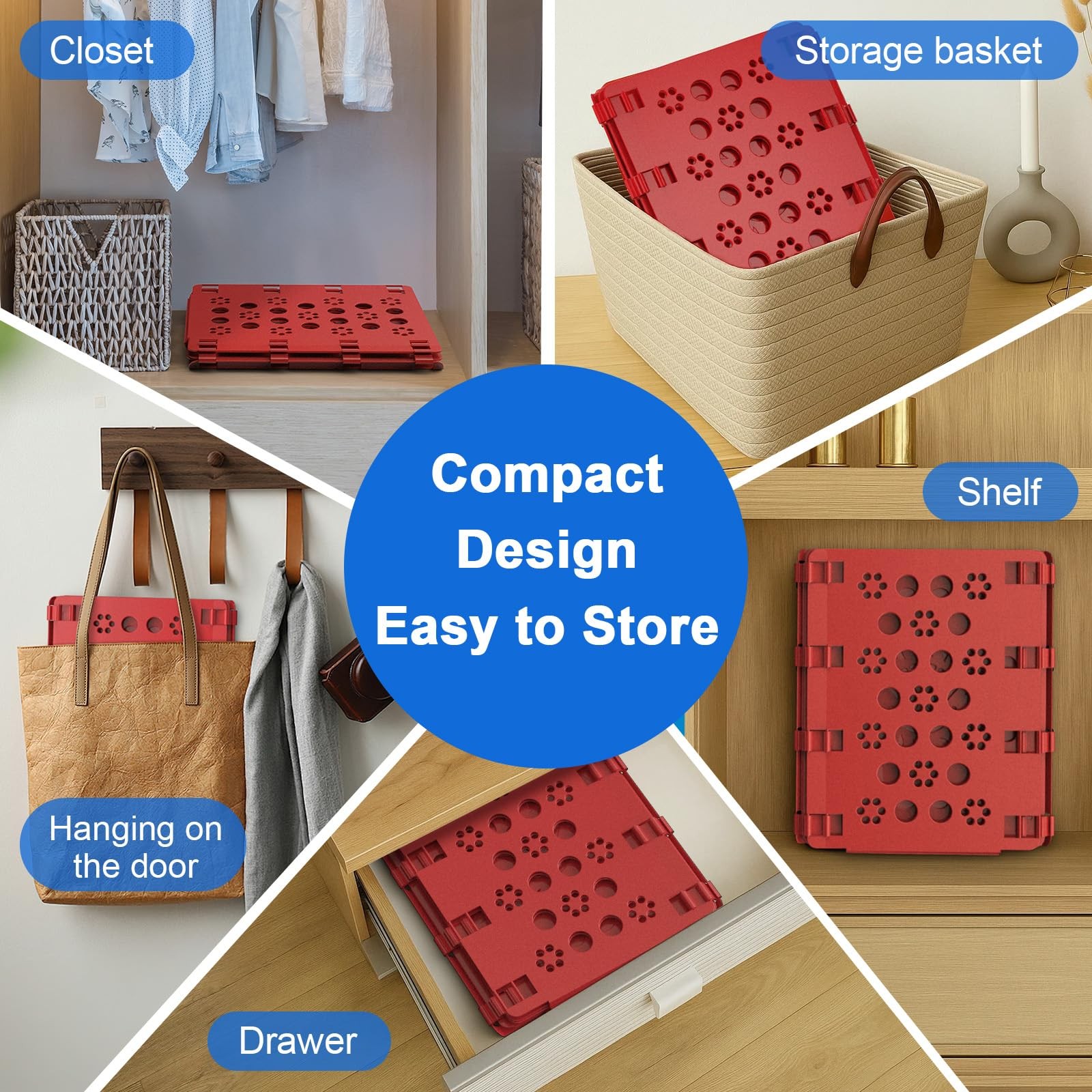 Red Shirt Folder Board, Tshirt Clothes Folder, Durable Laundry Helper, Sorter