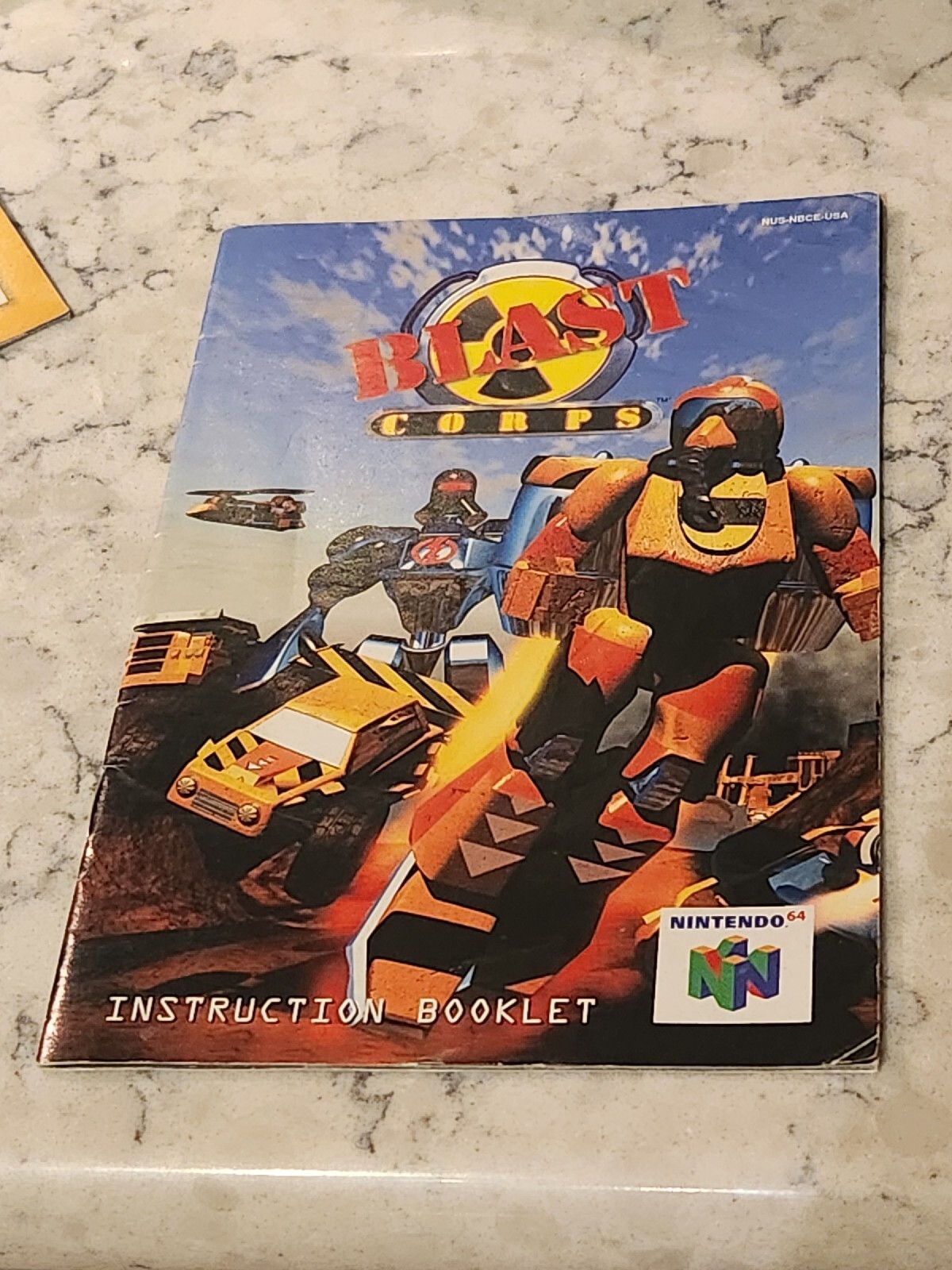Blast Corps N64 Nintendo 64 Instruction Booklet Manual Only Authentic