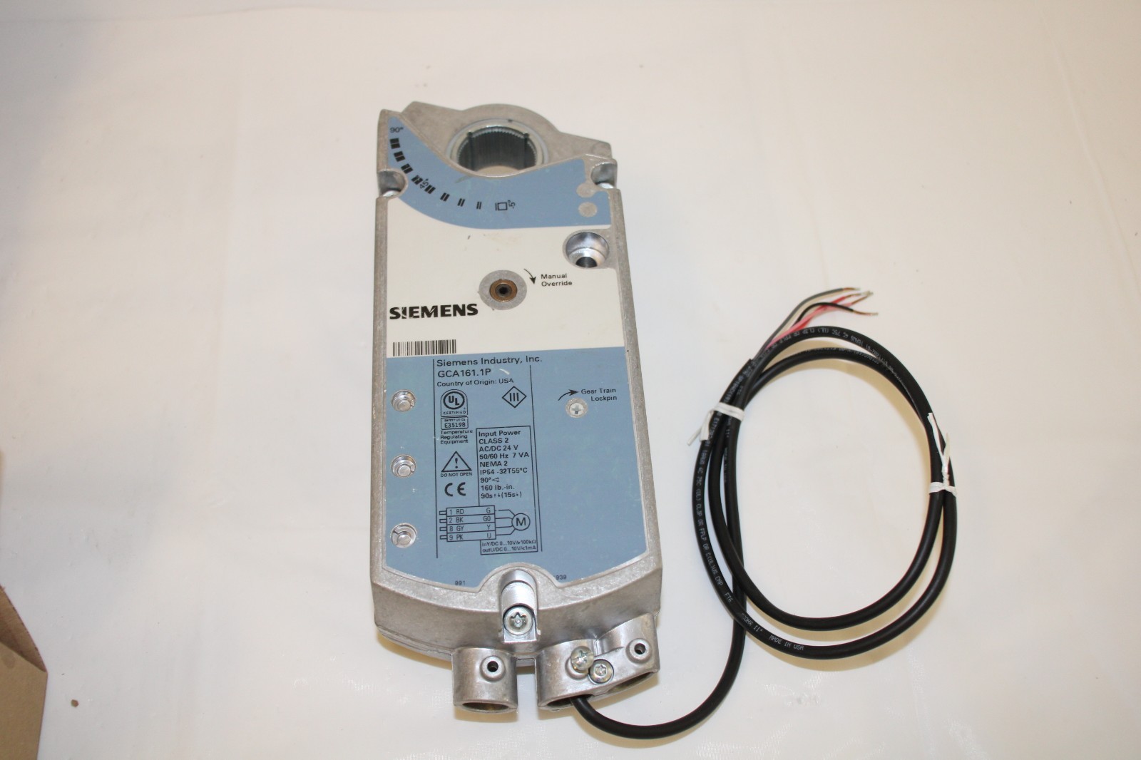 Siemens GCA161.1P GCA Series Spring Return Electronic Damper Actuator "NEW"