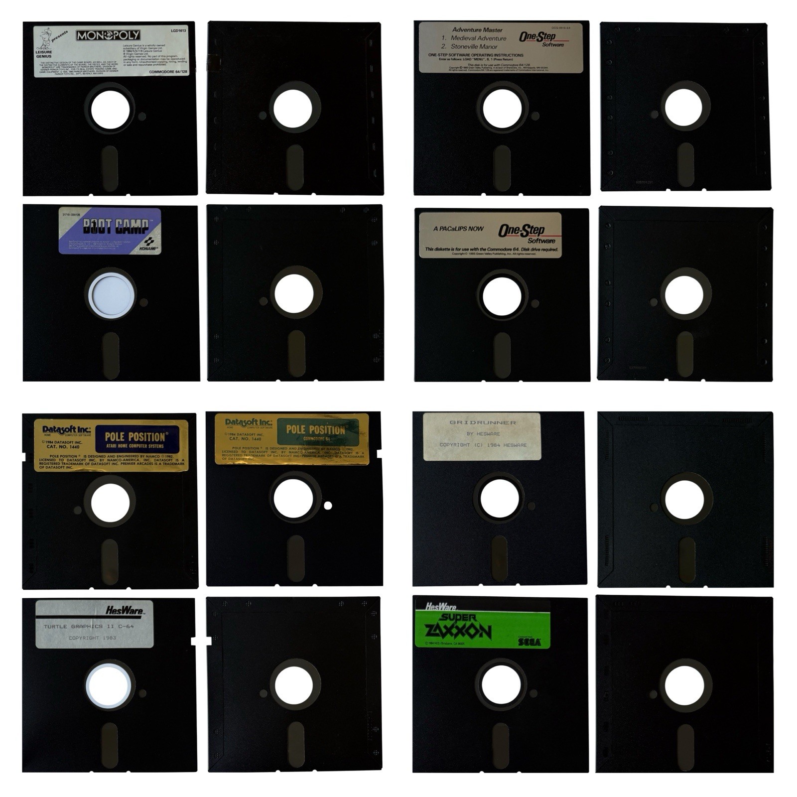 Commodore 64 Floppy Disks Untested - 50 Games + 27 Misc + Panther C64 Assembler