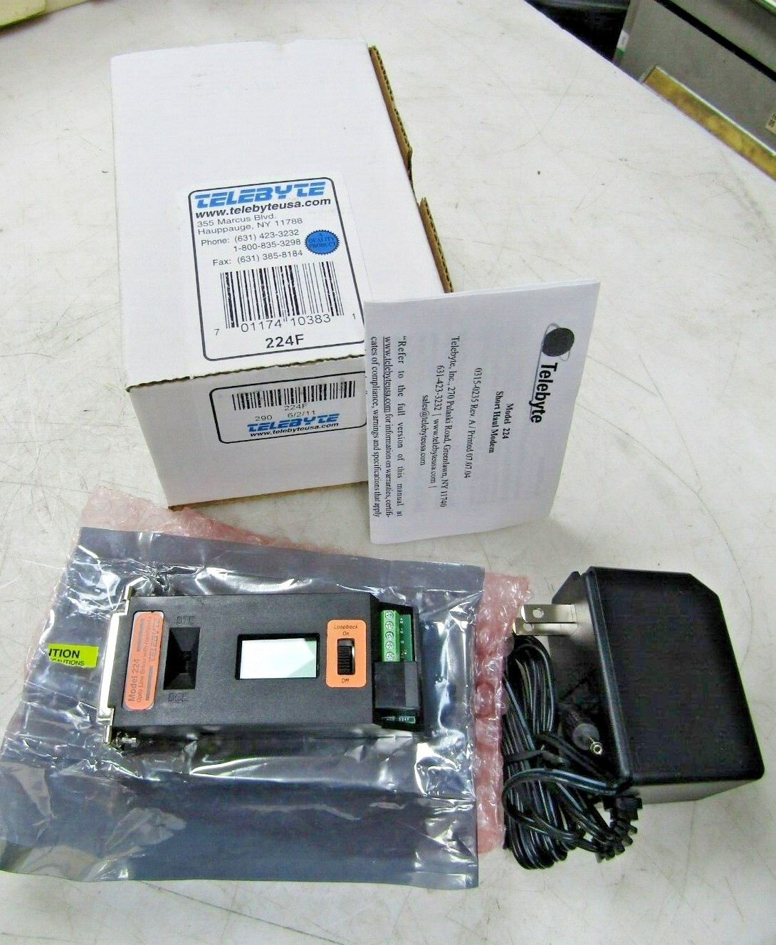 💥NEW TELEBYTE LINE DRIVER WITH CONTROL SIGNALS AND LCD DISPLAY 224F