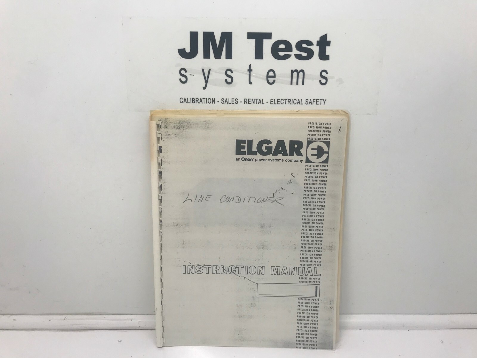 Elgar 6000B AC Line Conditioner Instruction Manual BR