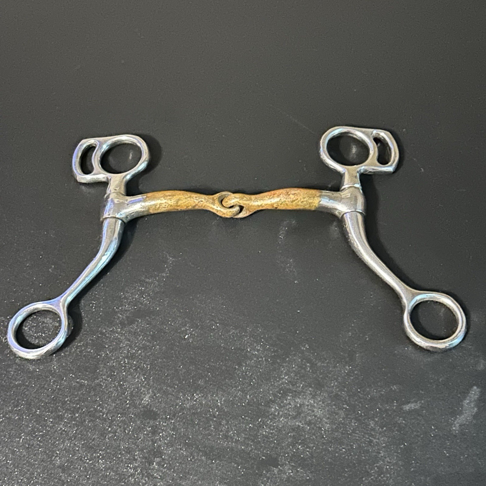 Copper 4” Mouth Curved Shank Tom Thumb Bit Snaffle Mini Pony Horse Bit 5” Shanks