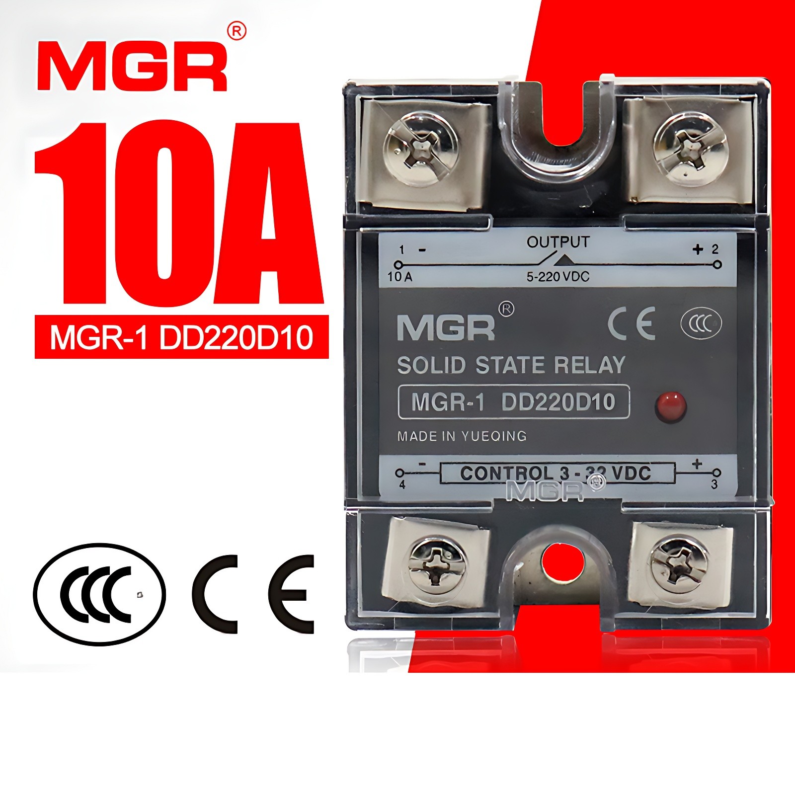 Single Phase Solid State Relays MGR 10A 20A 25A 40A 50A 60A 80A 100A 120A DC-DC