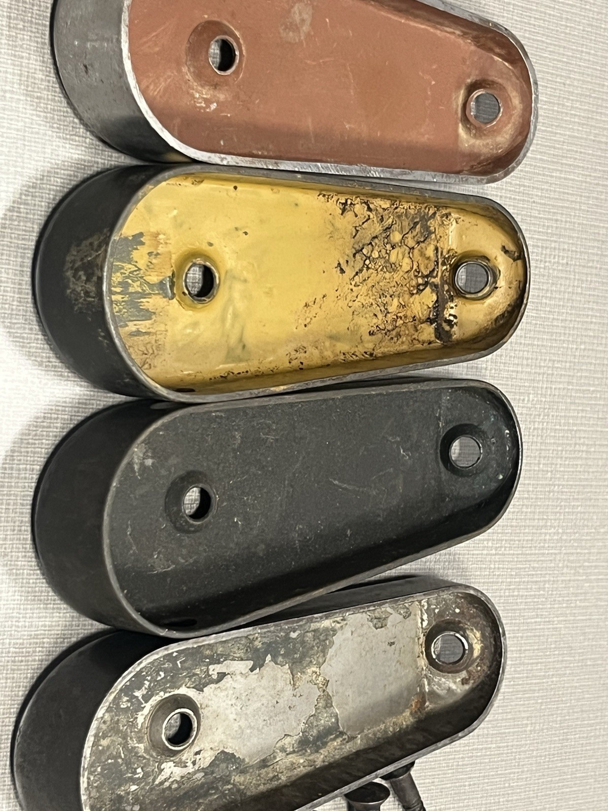 4x Original WW2 German K98k K98 Gew98 Stock Butt Plate & Screws Parts Lot