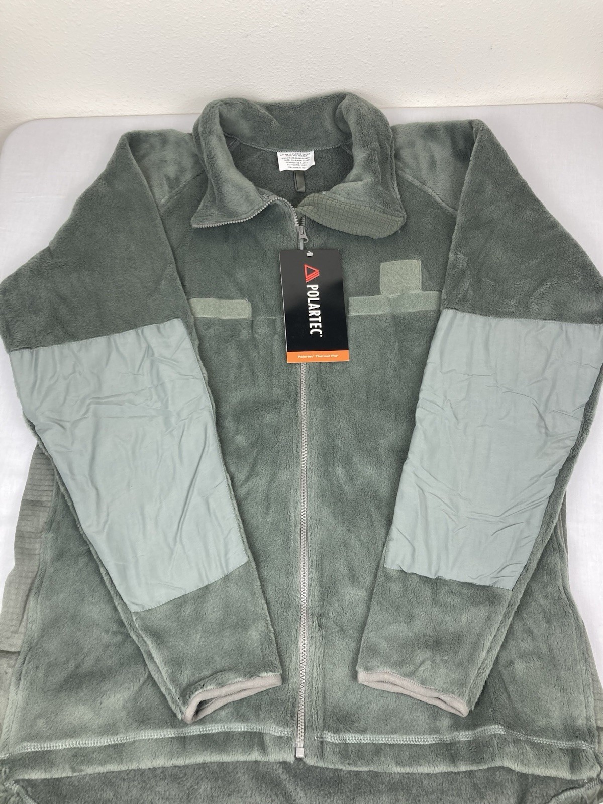 POLARTEC THERMAL PRO LAYER III FLEECE JACKET GREEN FULLZIP MENS XL LONG TALL NEW