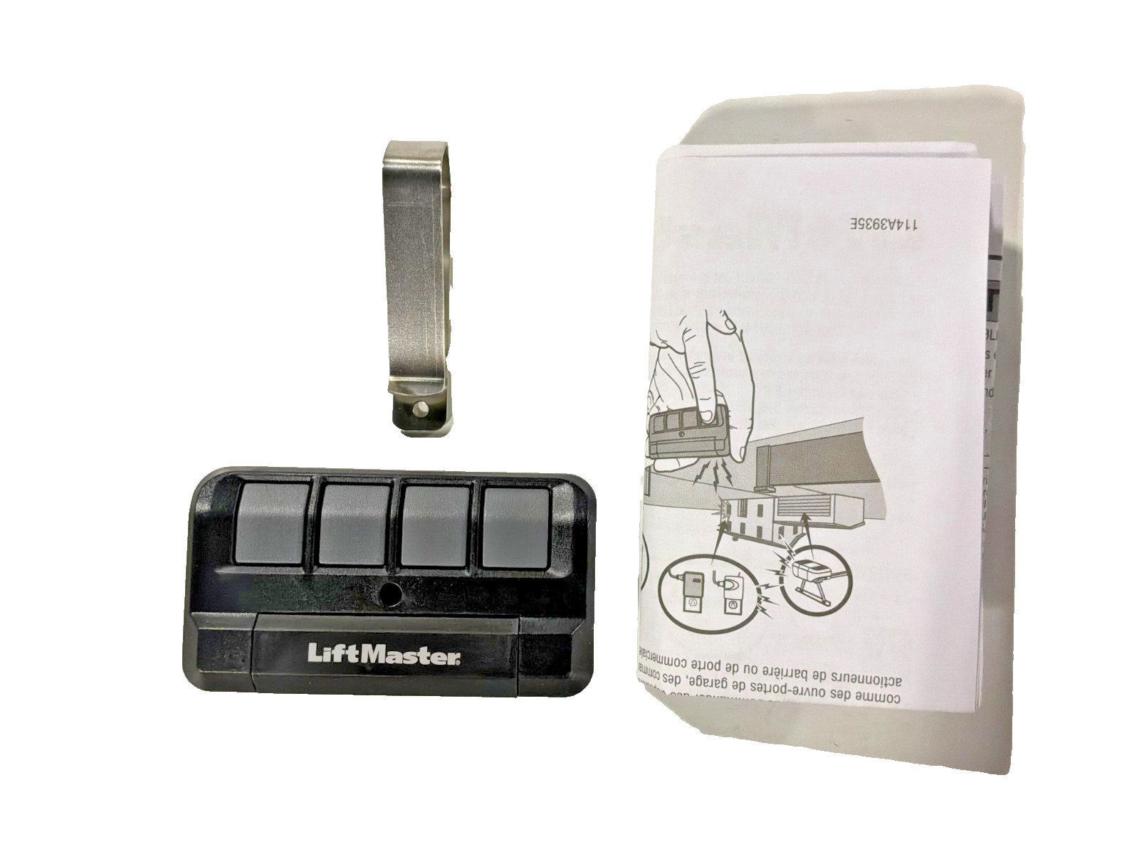 LiftMaster 894LTMC 4 Button Learning Remote Garage Door Gate Opener TX