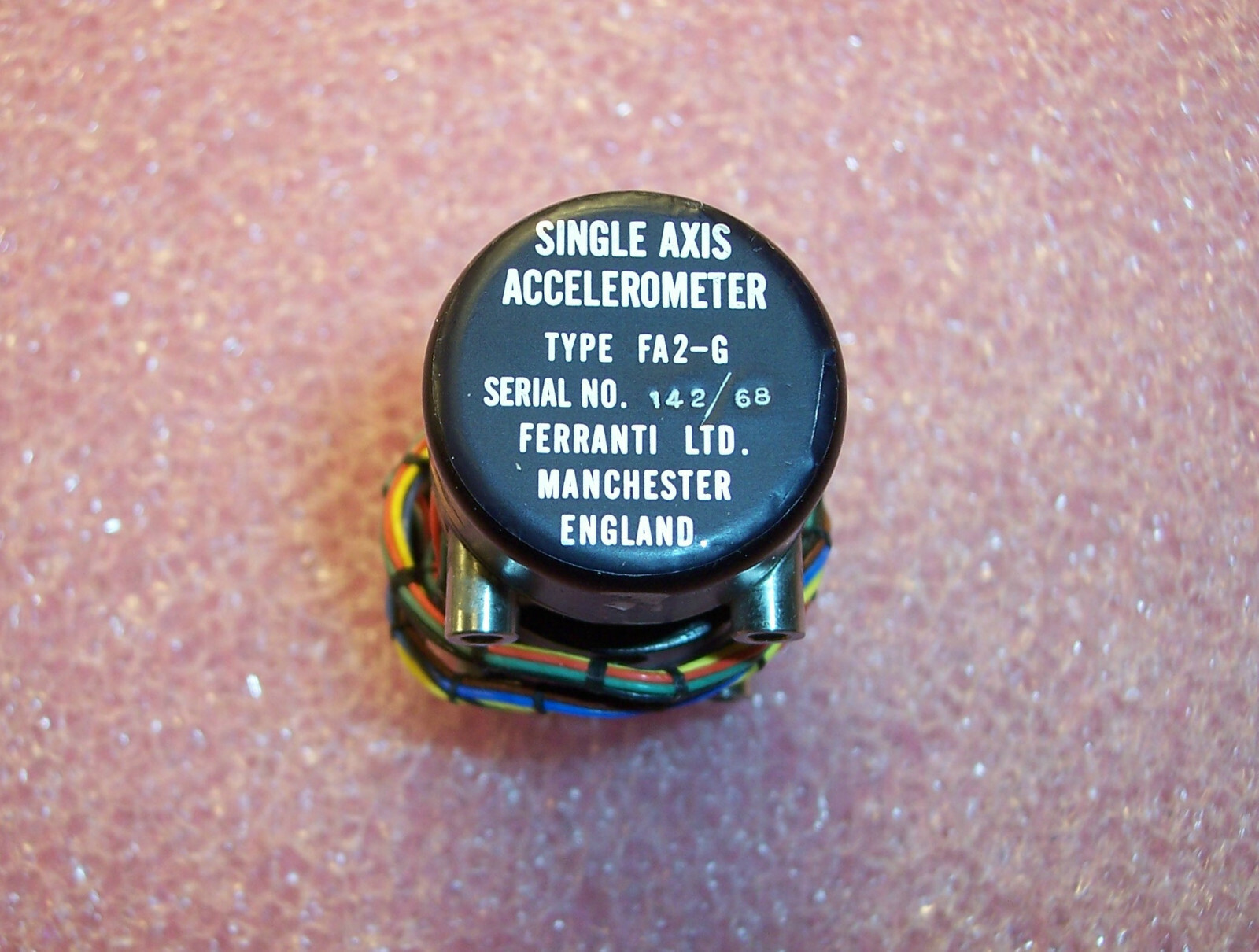 QTY (1) FA2-6 FERRANTI SINGLE AXIS ACCELEROMETER NOS
