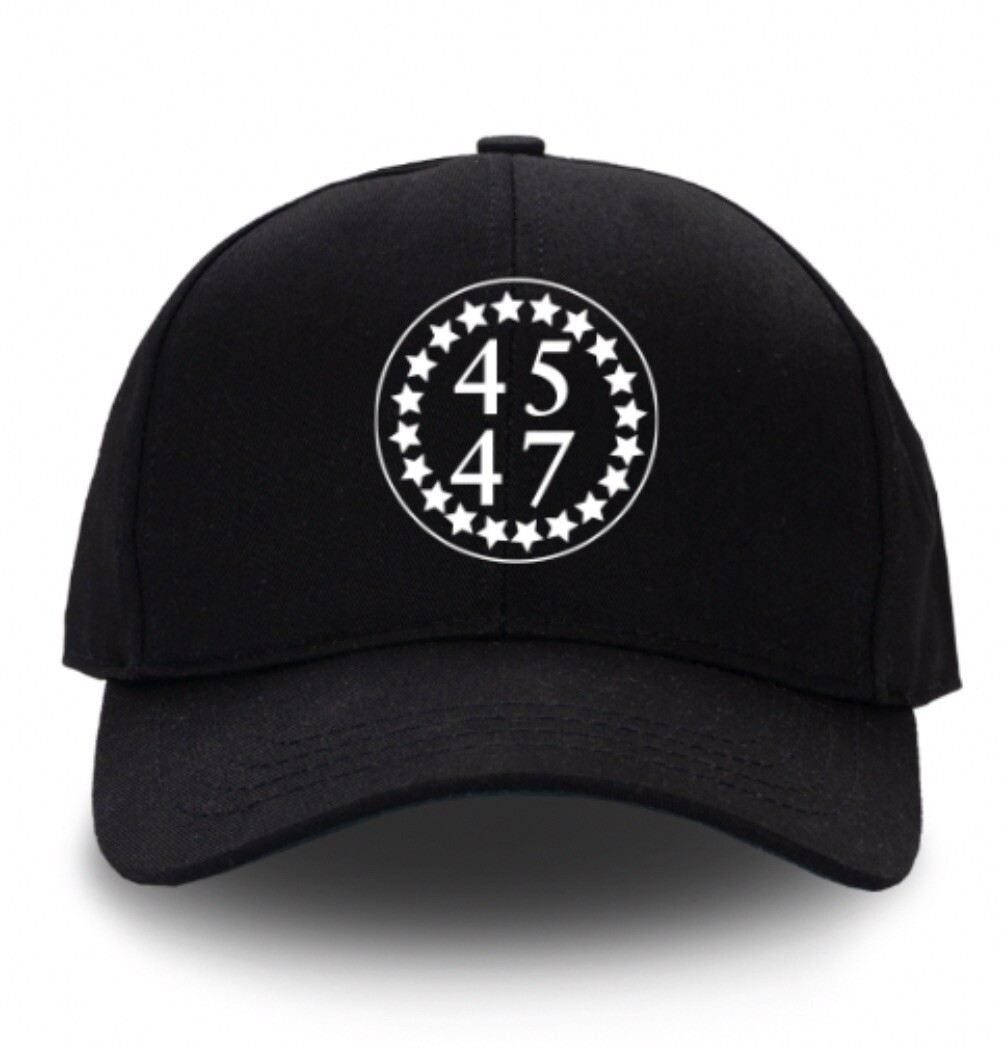 Official President Trump 45-47 Black Victory Hat LE MAGA Made in USA NEW