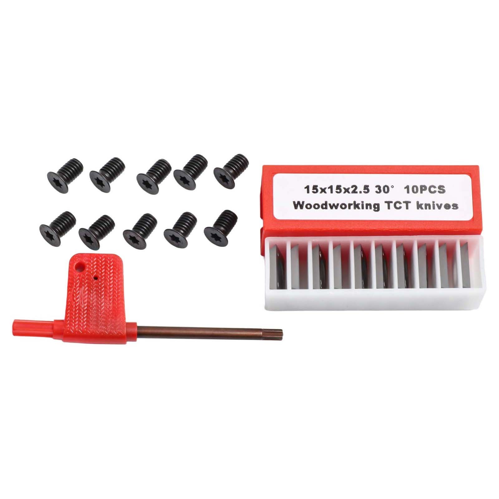 Square Carbide Inserts 15x15x2 5mm for Wood Lathe Turning with 30 Degree Bevel