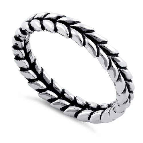 925 Sterling Silver Scales Eternity Ring