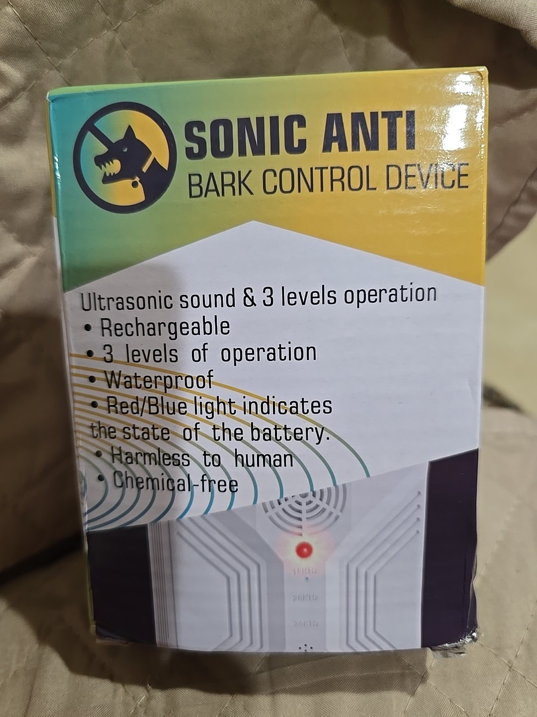 sonic anti bark control device