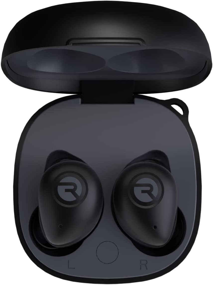 Raycon Fitness Bluetooth True Wireless Earbuds with Built in Mic 56 Hours -Black