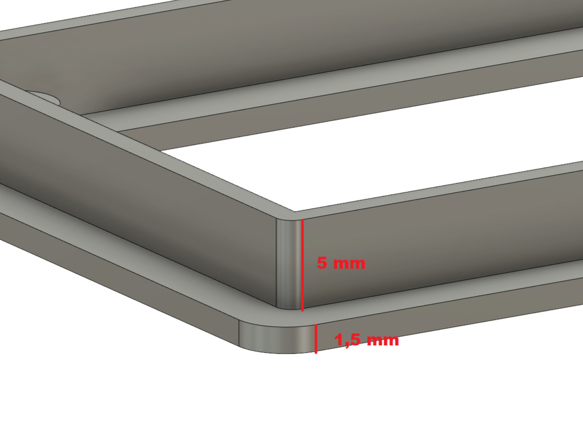 Mounting Frame for Arduino Raspberry Display TFT 1.77"" 1.77"" ST7735 Yverinc Labs