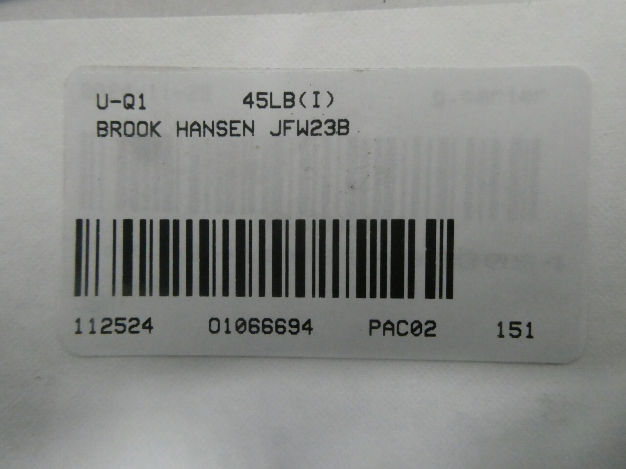 Brook Hansen JFN23B Inline Gear Reducer