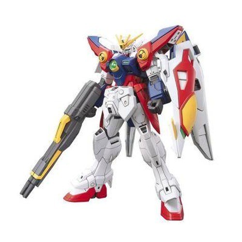 Bandai HGAC Wing Gundam: Zero Transforming Action Figure with Twin Buster Rifle