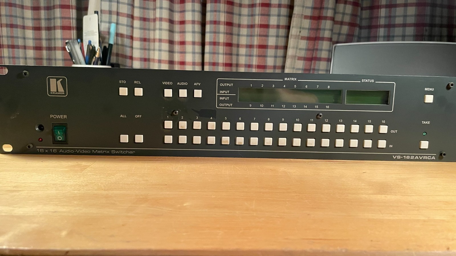 Kramer VS-162AVRCA 16x16 Stereo Audio + Composite Video Matrix Switch