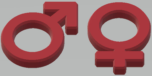 Male Female Gender Symbol Heterosexual Homosexual Virgin Mars Venus Mercury Icon