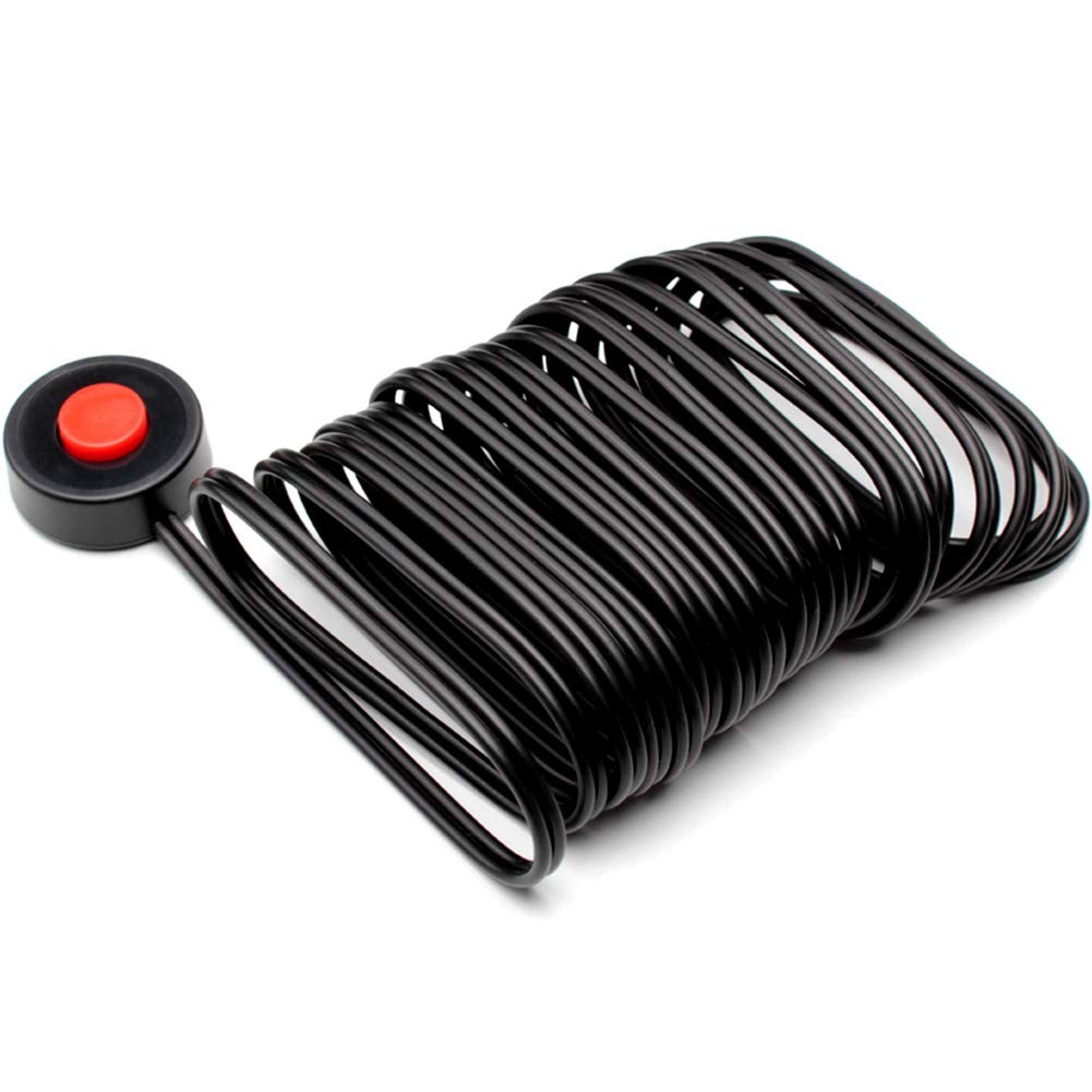 FARBIN Air Horn Button, Round Red Cap Switch, 12V/24V, Spot Button