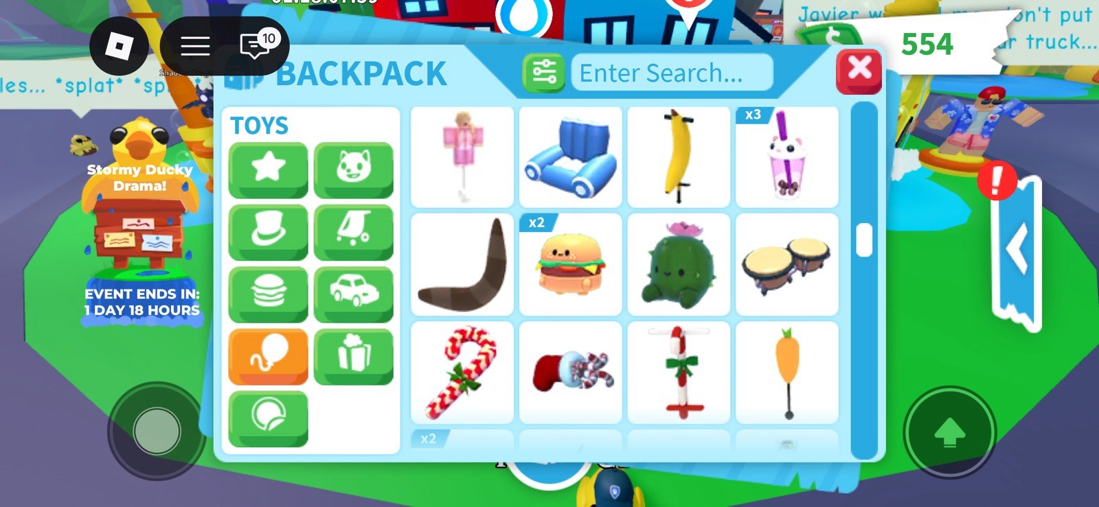Adopt Me! Roblox Backpack Inventory (READ DESCRIPTION)