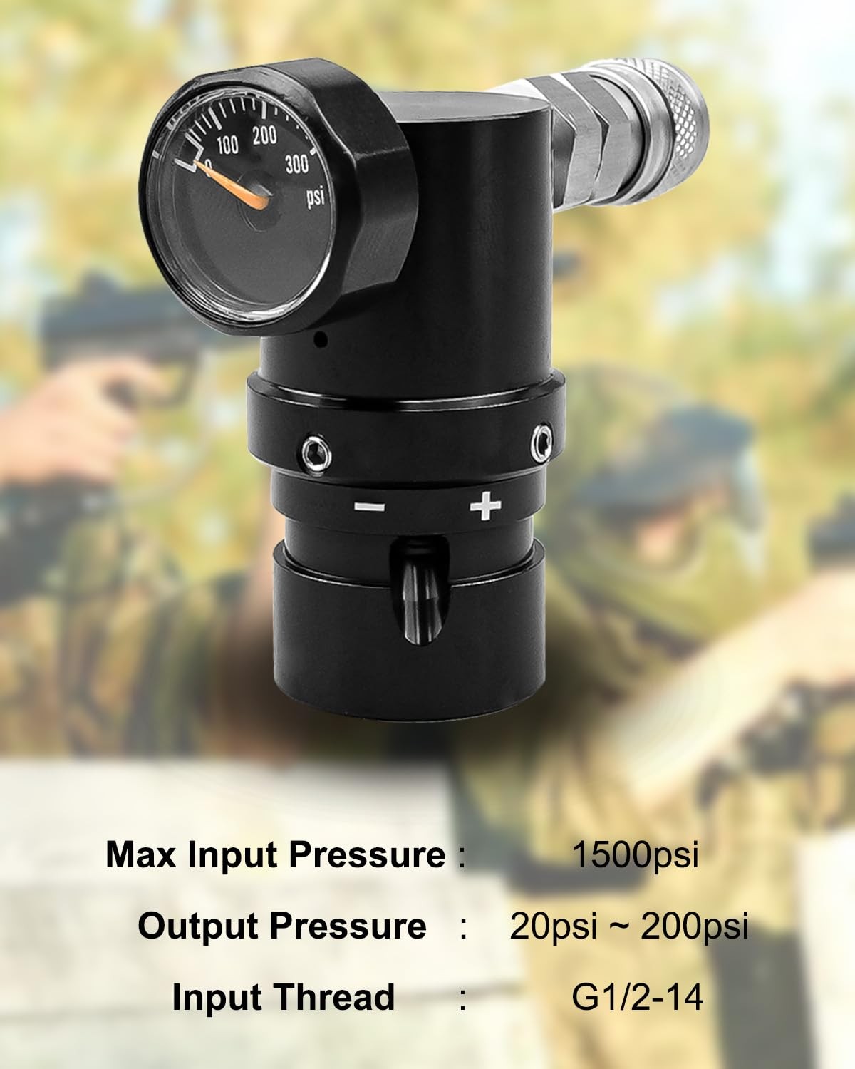 AUGREX Adjustable Paintball Co2 Regulator Low Pressure Regulator MR Reg GEN2 Mic