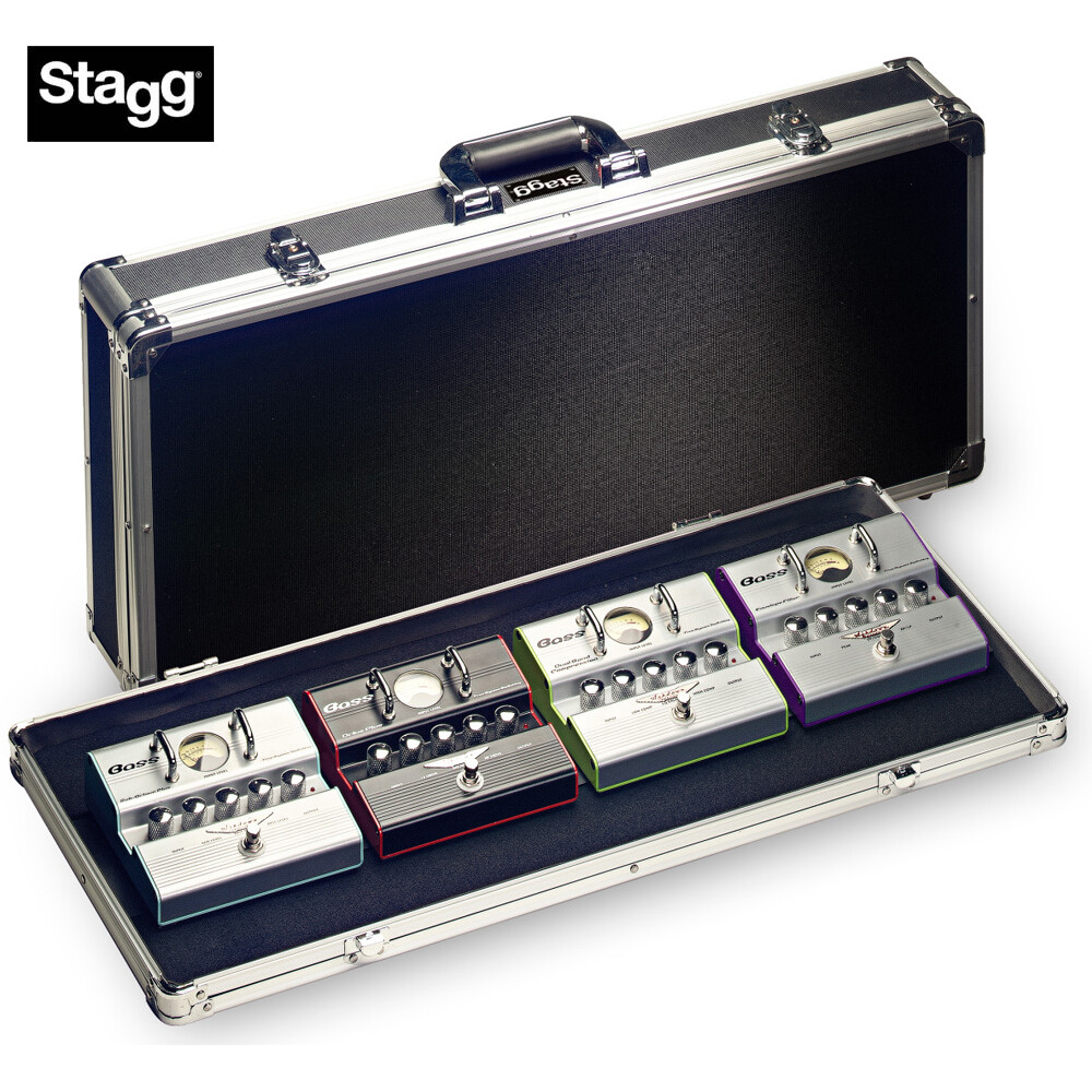 Stagg UPC-688 ABS Rugged Carrying Hard Case for Guitar Effects Pedals