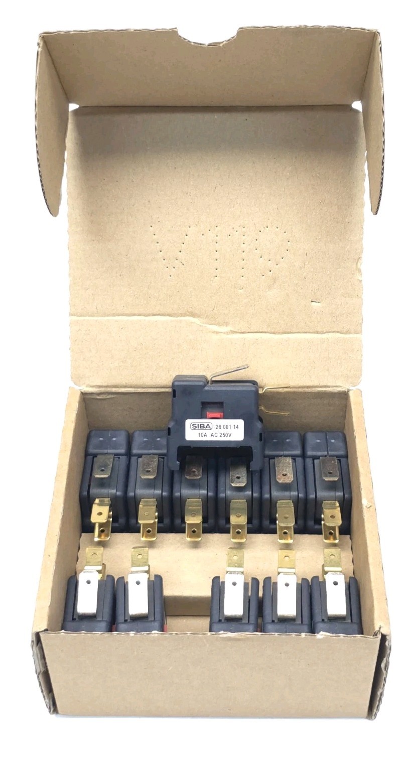 Box of 12 SIBA 12URS 2800114 Snap Action Microswitch 28 001 14 10A 250VAC