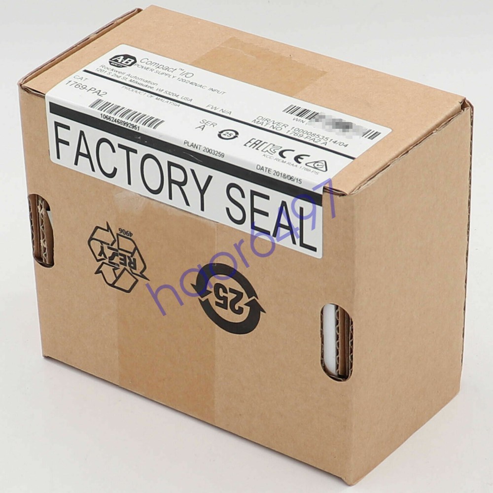 1PC New Factory Sealed AB 1769-PA2 SER A CompactLogix AC Power Supply 1769PA2 US