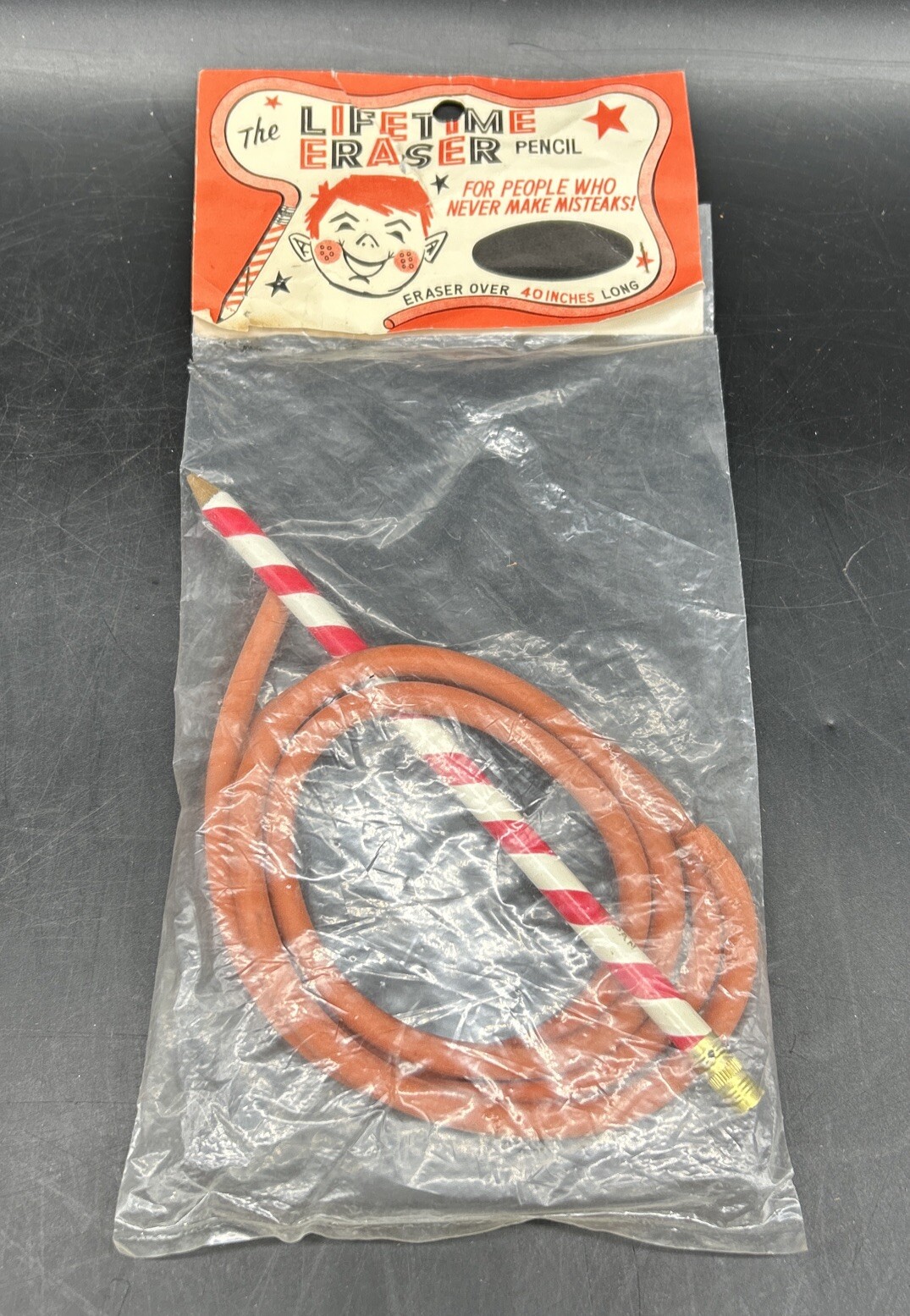 Vintage The Lifetime Eraser Pencil Unopened 40 Inch Eraser Made in Japan
