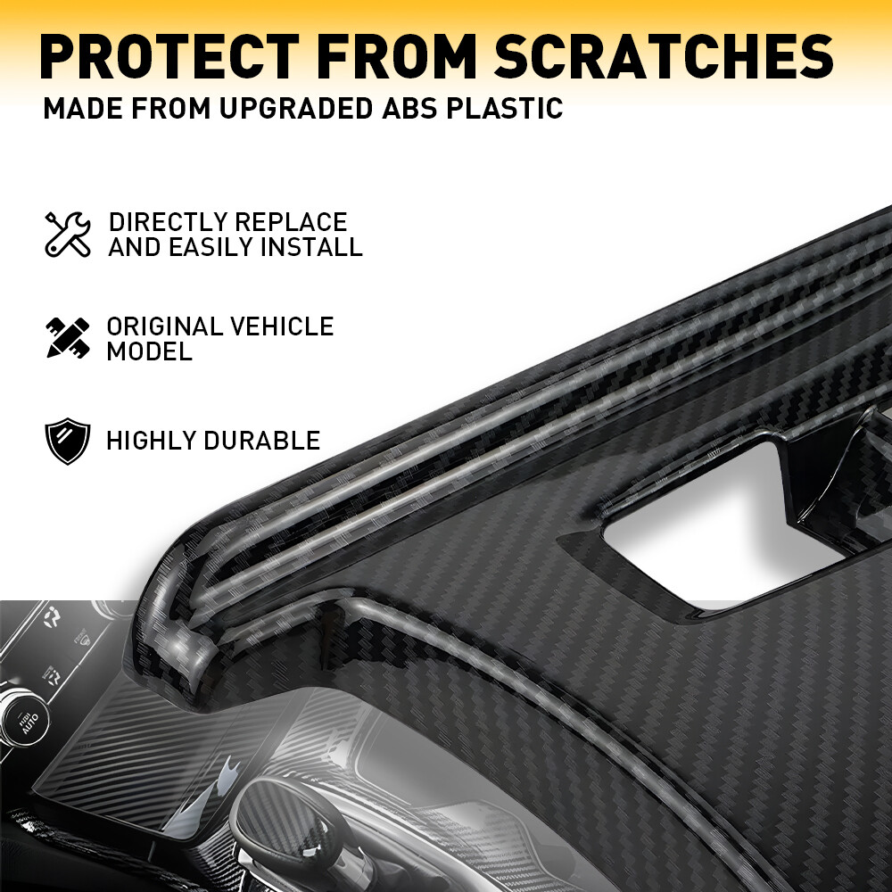 Carbon Fiber Interior Gear Shift Panel Frame Cover For Honda Accord 2018-2022 H
