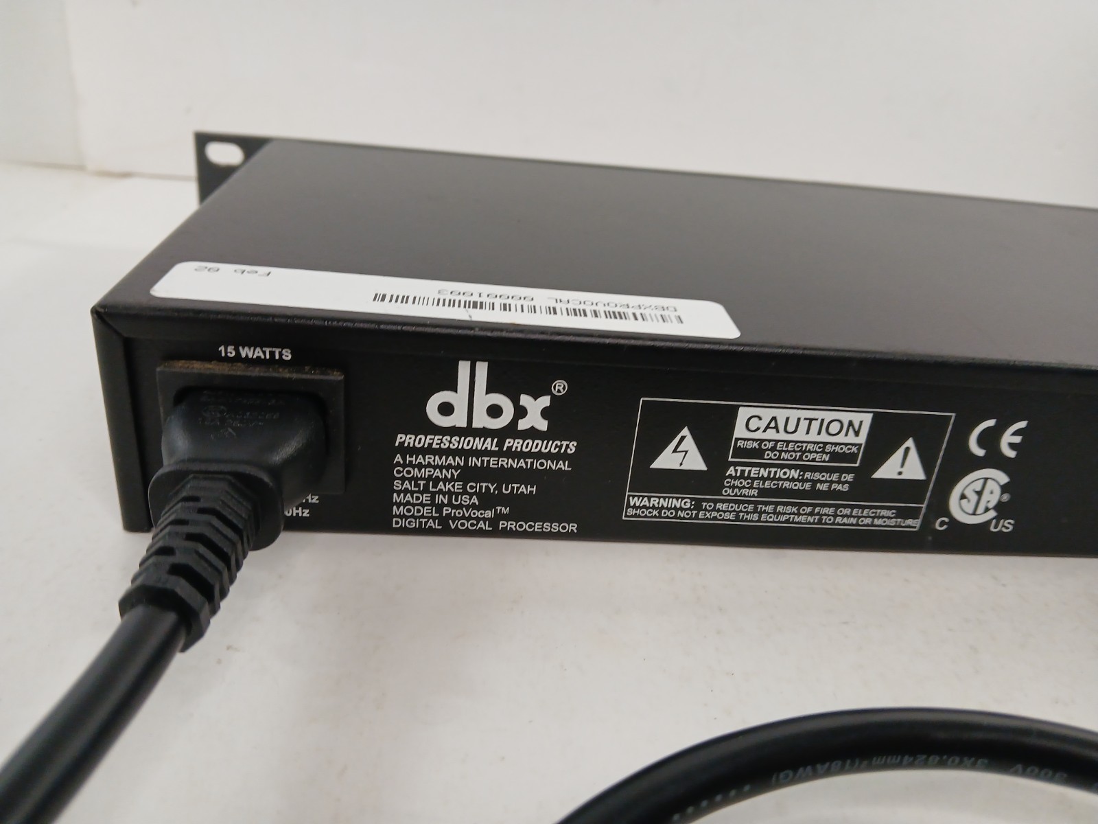 Dbx ProVocal Digital Voice Processor - Tested