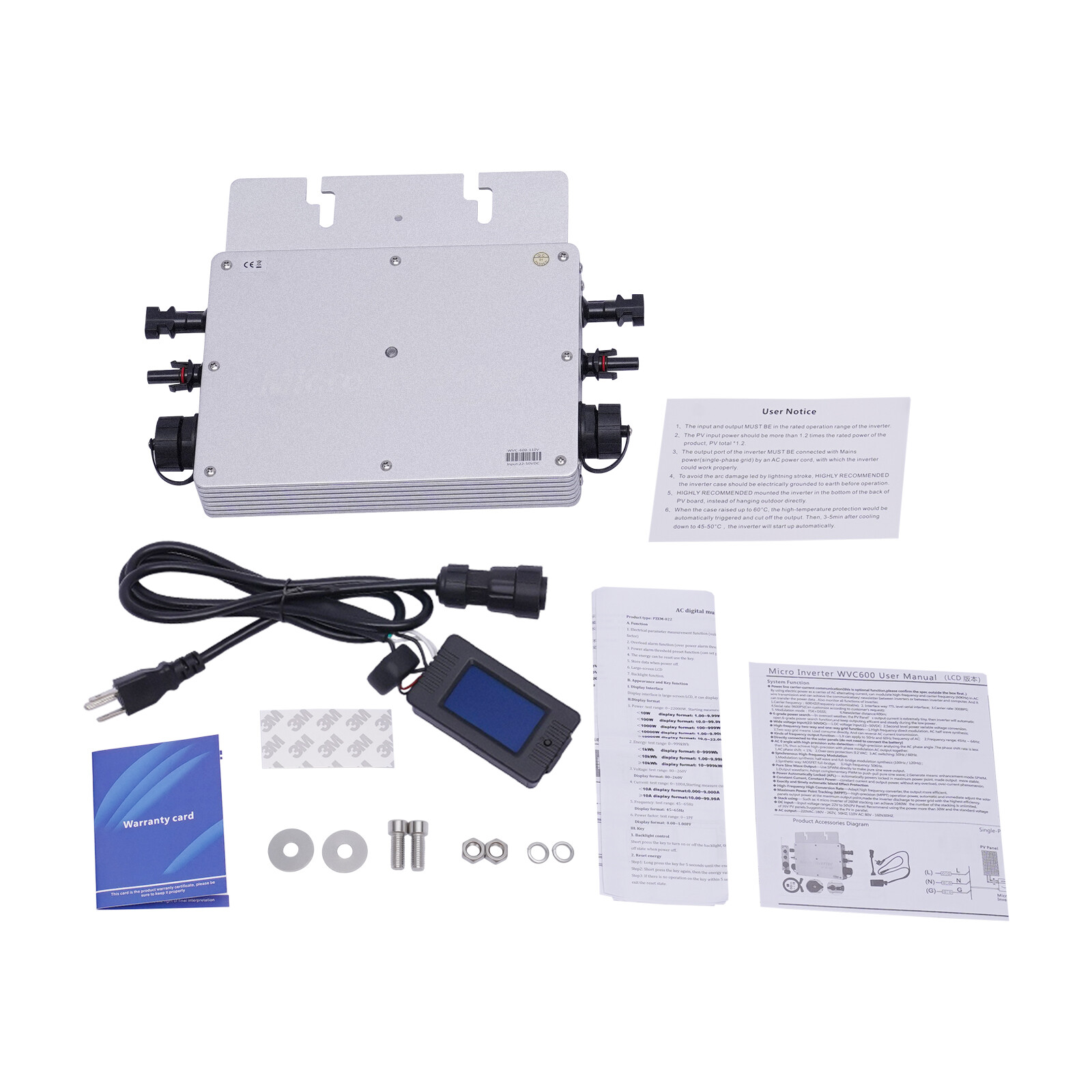 700W, Solar Grid Tie Micro Inverter Fit Solar Panel Waterproof Grid Tie Inverter