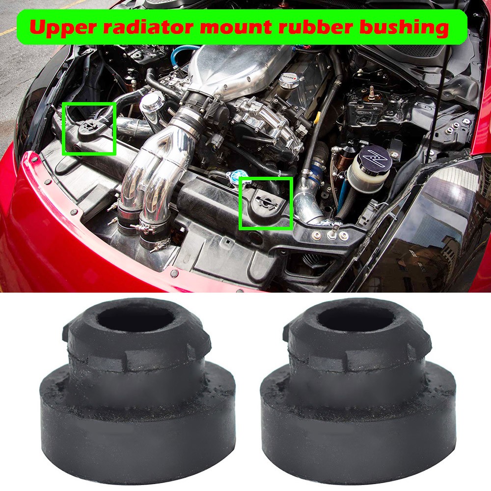 2x Radiator Rubber Mount Bush For Nissan 180SX 200SX 240SX S13 S14 S15 350Z 370Z