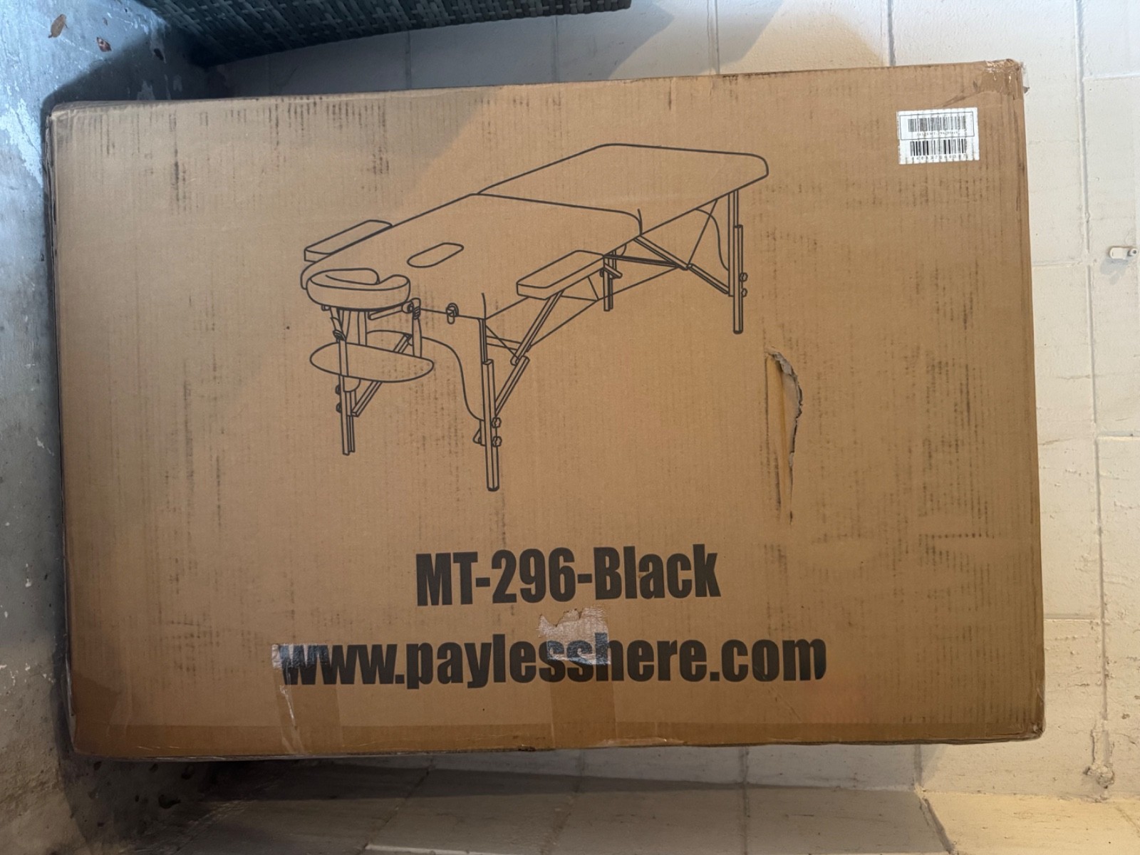 MT-296-black Portable Massage Table