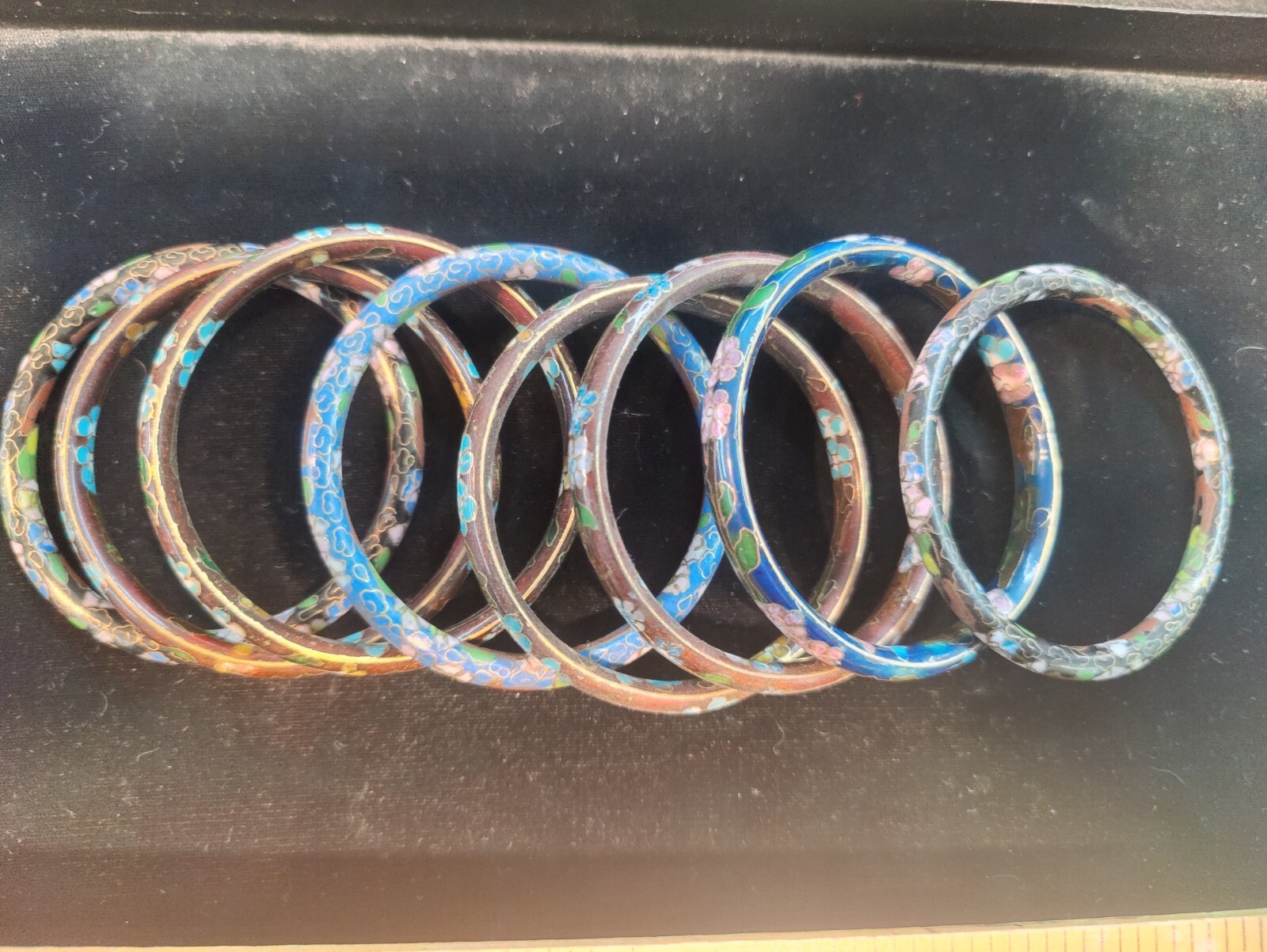 3Pcs Hand Made Cloisonne Bracelet Fine Quality Solid Free Fast Shipping USA