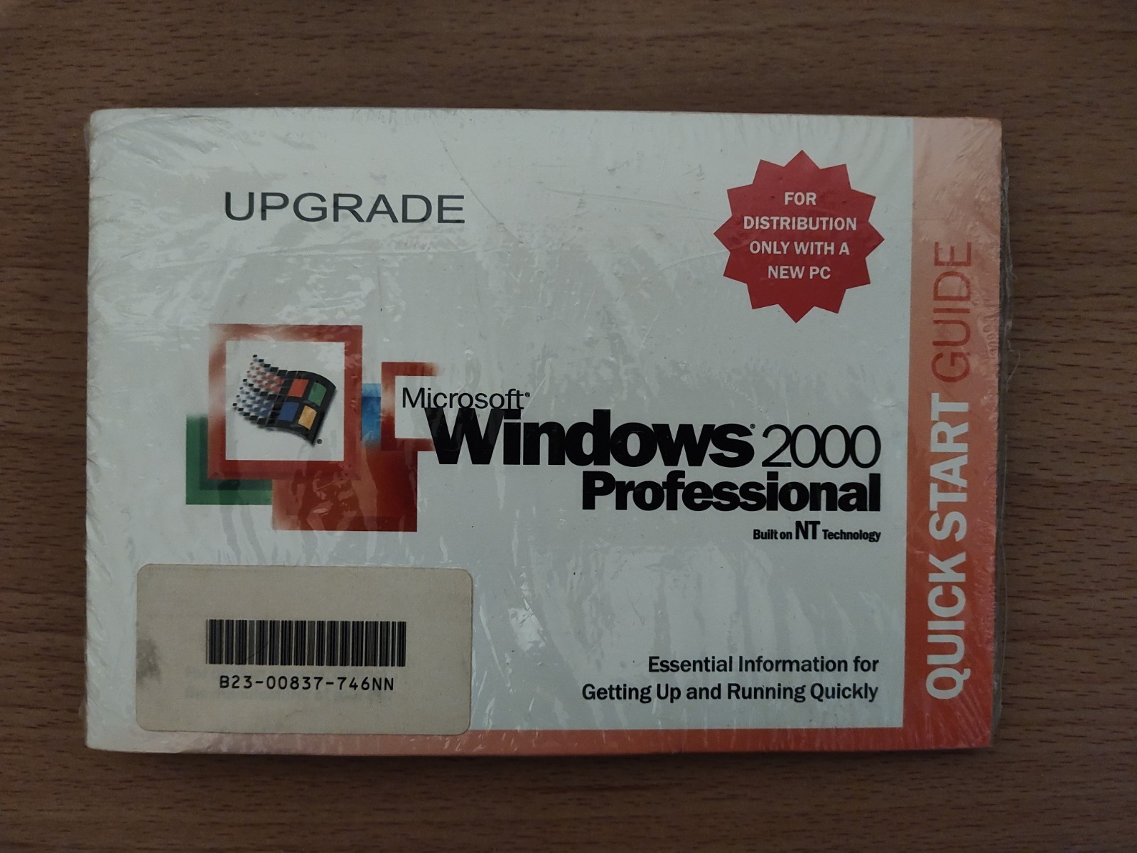 Microsoft Windows 2000 Professional CD ROM & Product Key Quick Start Guide