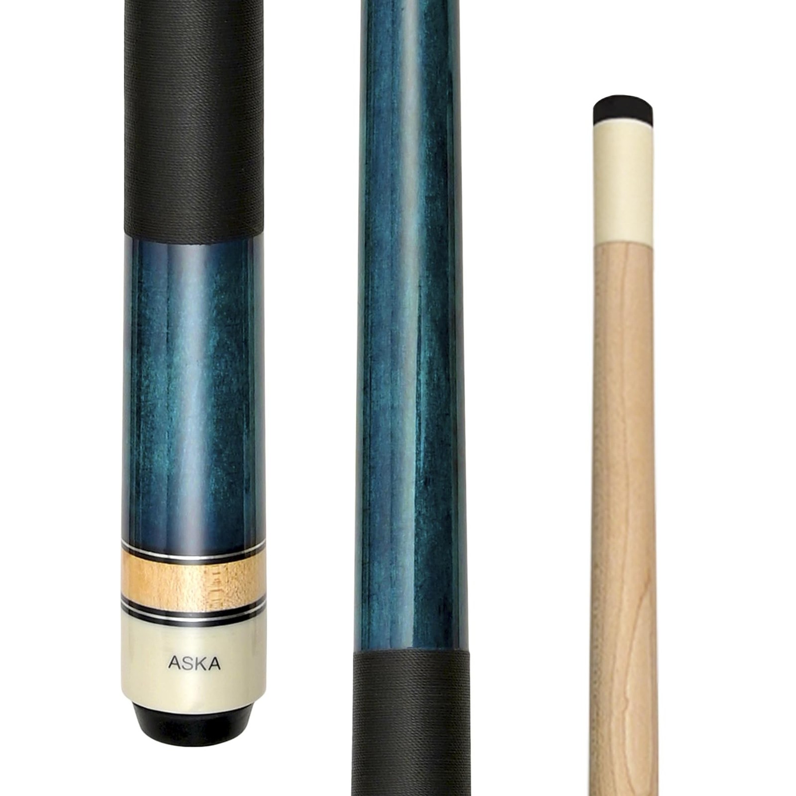 ASKA Short Kids Cue LCS, Canadian Hard Rock Maple Billiard Pool Cue Stick