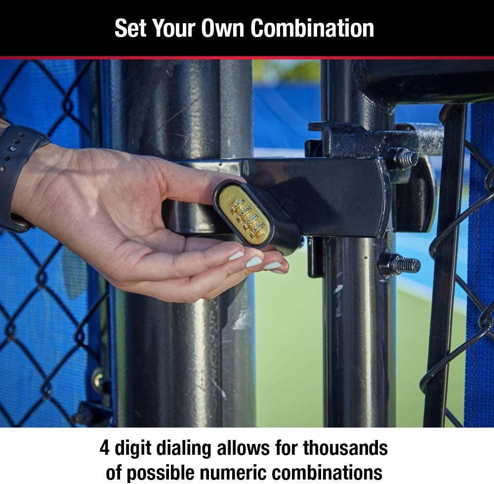 Master Lock Black Combination Lock, Customizable Combo Padlock, Indoor and Outdo