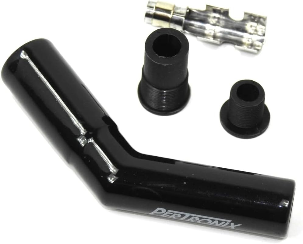 Pertronix 8563HT-1 Black Ceramic Spark Plug Boot 45 Degree Fits 8mm Wires