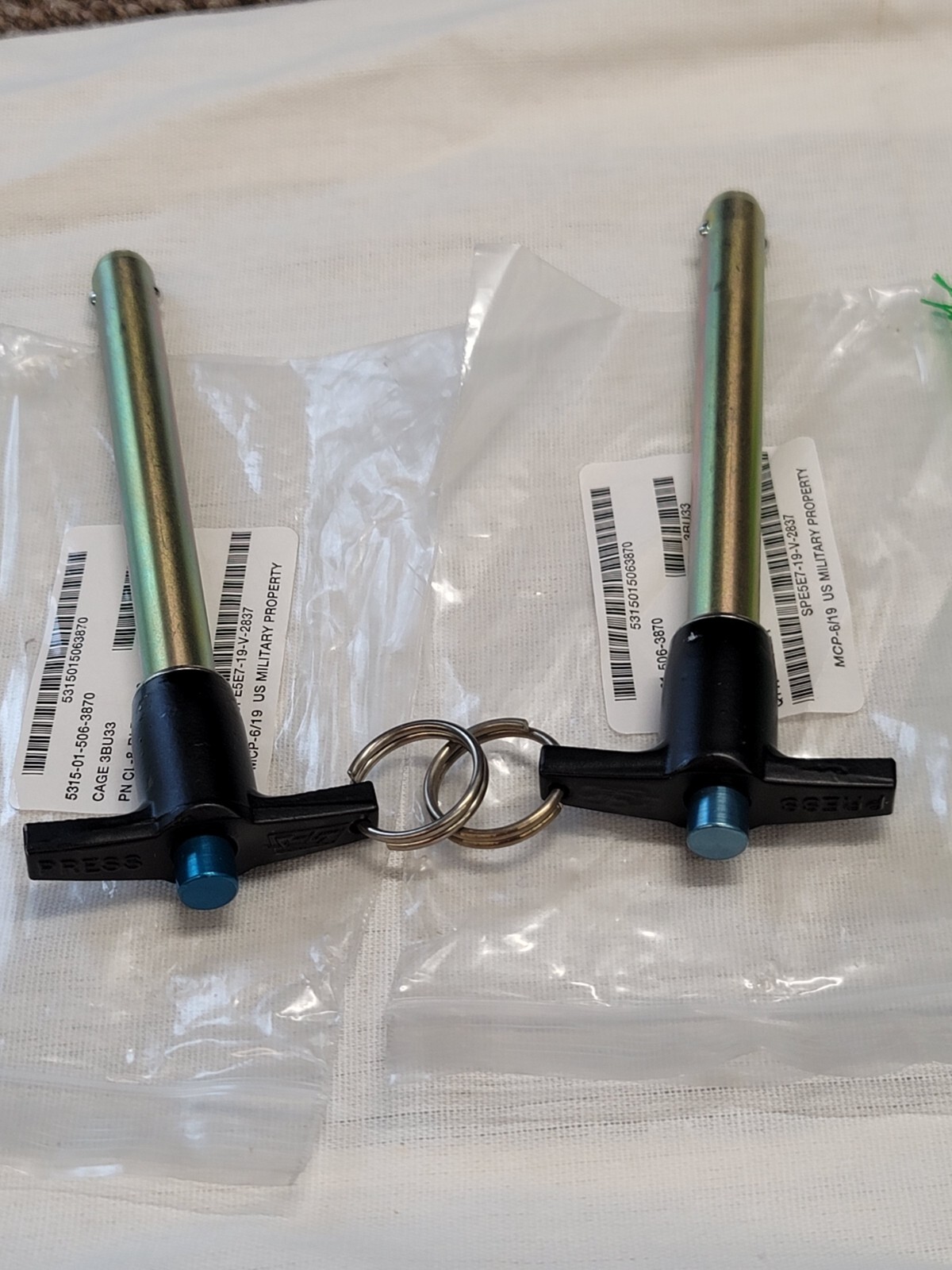 Carr Lane Ball Release Locking Hitch Trailer Tow Pin T-Handle 1/2 4" CL-8-BLPT-4